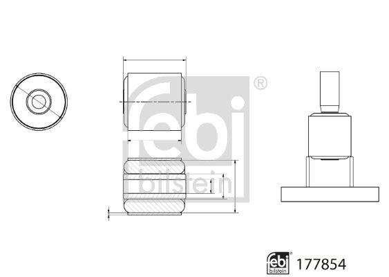 Bearing, wheel bearing housing 177854 FEBI