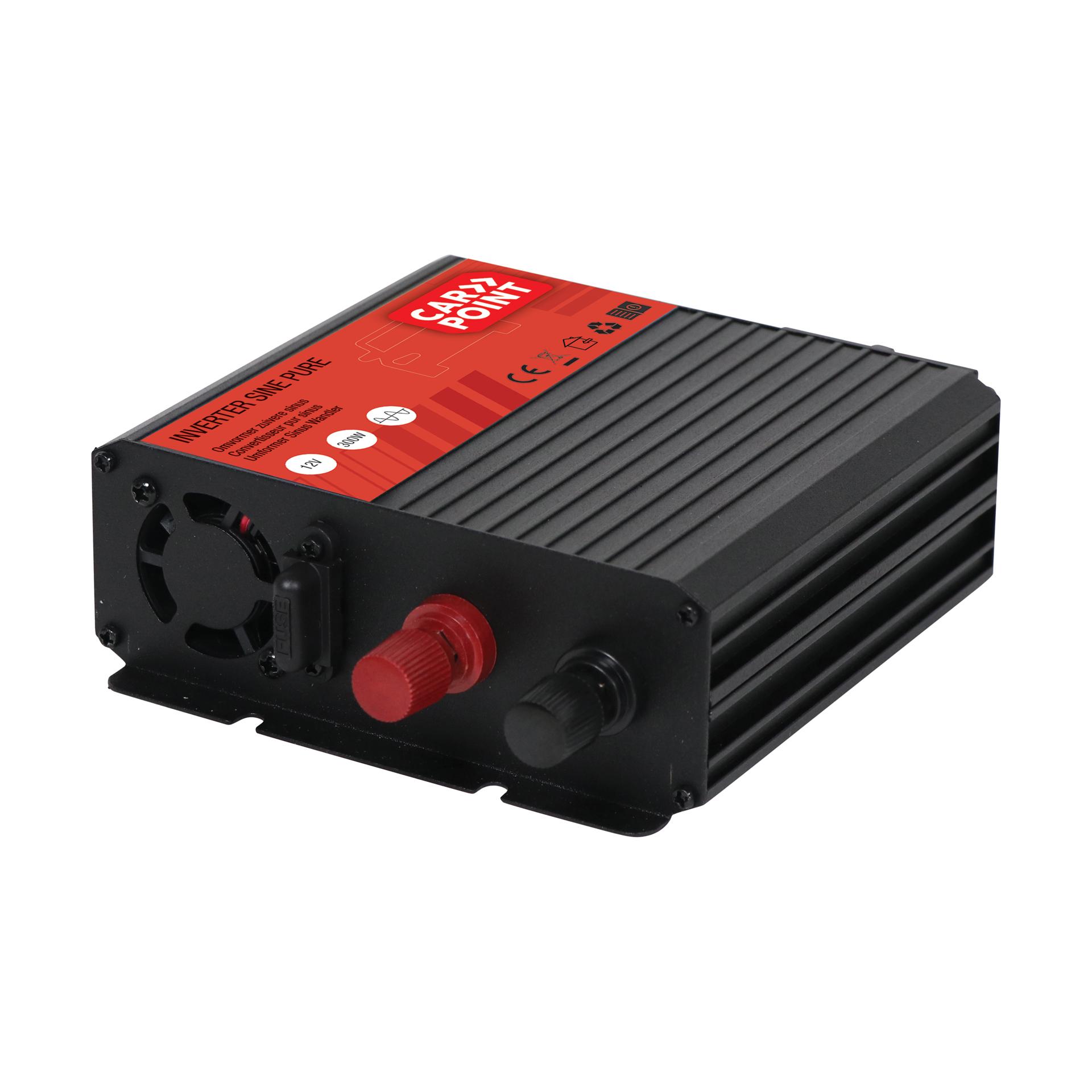 Carpoint Pure Sine Inverter 12V>230V 300W French/Belgian Socket