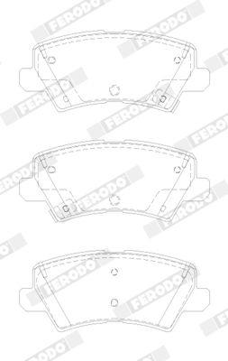 Brake Pad set, Disc Brake FDB5036 Ferodo