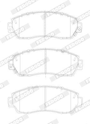 Brake Pad set, Disc Brake FDB4620 Ferodo