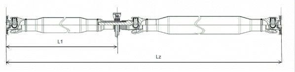 Drive shaft, shaft drive GKNP20029 Spidan