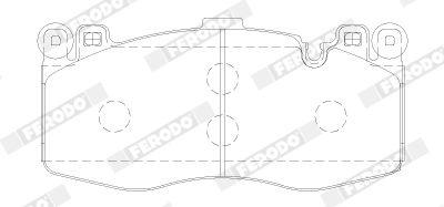 Brake Pad set, Disc Brake FDB5172 Ferodo