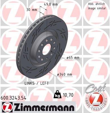 Brake Disc BLACK Z 600.3243.54 Zimmermann