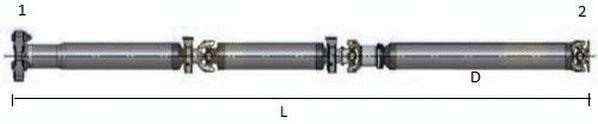 Drive shaft, shaft drive GKNP30001 Spidan