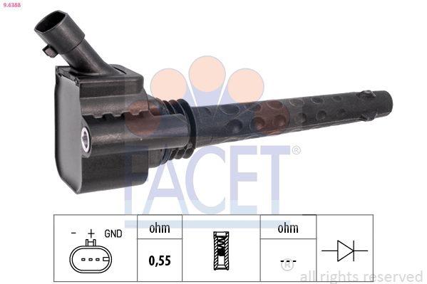 ignition coil 9.6388 Facet