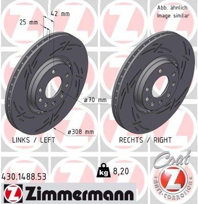 Brake Disc BLACK Z 430.1488.53 Zimmermann