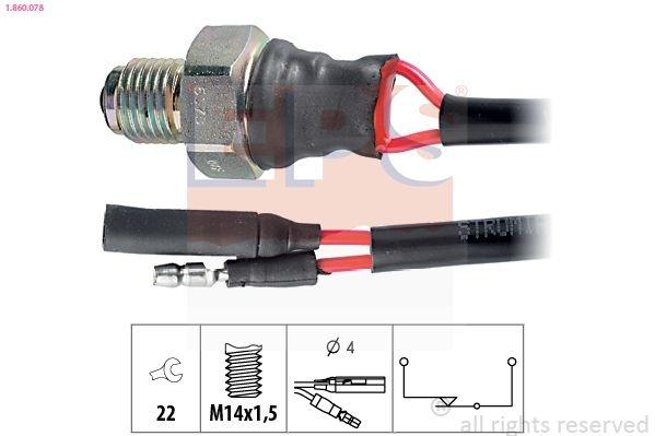 Switch, reverse light Made in Italy - OE Equivalent 1.860.078 EPS Facet