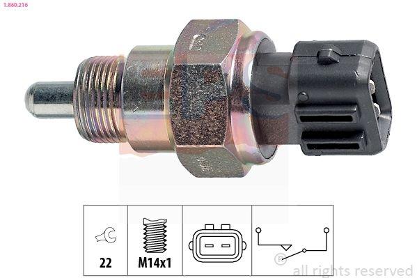 Switch, reverse light Made in Italy - OE Equivalent 1.860.216 EPS Facet