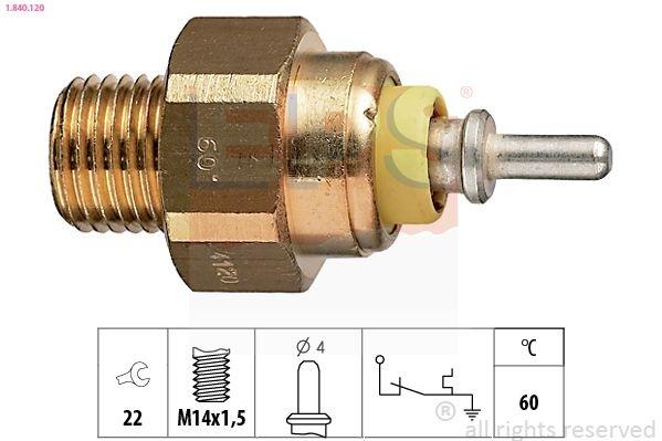 Temperature Switch, coolant warning lamp Made in Italy - OE Equivalent 1.840.120 EPS Facet