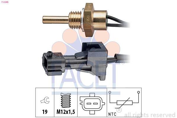 Sensor, coolant temperature Made in Italy - OE Equivalent 7.3245 Facet