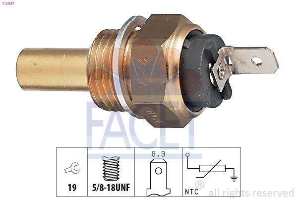 Sensor, coolant temperature Made in Italy - OE Equivalent 7.3047 Facet