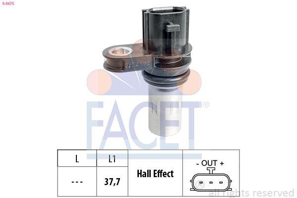 Sensor, crankshaft pulse Made in Italy - OE Equivalent 9.0675 Facet