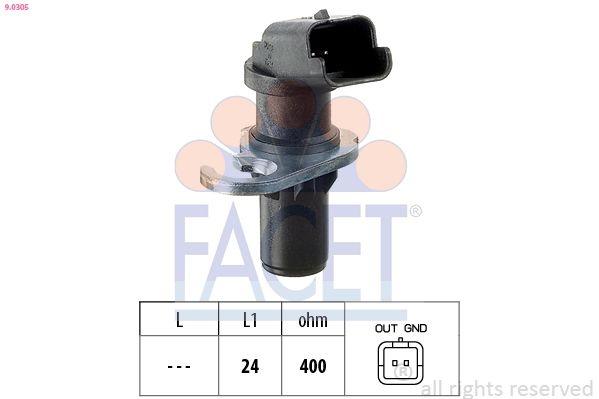 Sensor, crankshaft pulse Made in Italy - OE Equivalent 9.0305 Facet