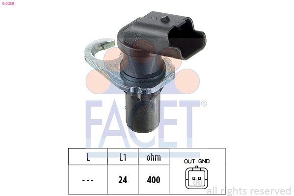 Sensor, crankshaft pulse Made in Italy - OE Equivalent 9.0258 Facet