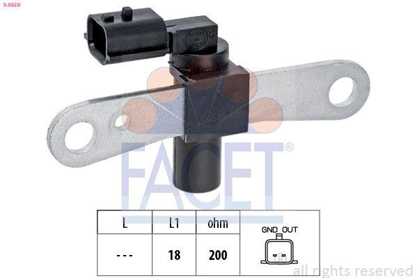 Sensor, Crankshaft Pulse Made In Italy - OE Equivalent 9.0659 Facet