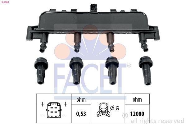 Ignition Coil OE Equivalent 9.6303 Facet