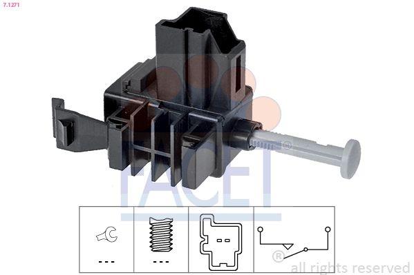 Switch, clutch control (cruise control) Made in Italy - OE Equivalent 7.1271 Facet