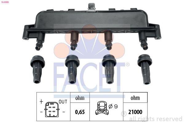 Ignition Coil OE Equivalent 9.6305 Facet