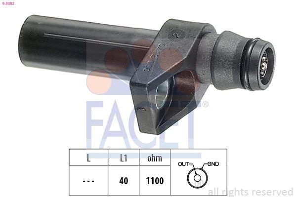 Sensor, crankshaft pulse Made in Italy - OE Equivalent 9.0482 Facet