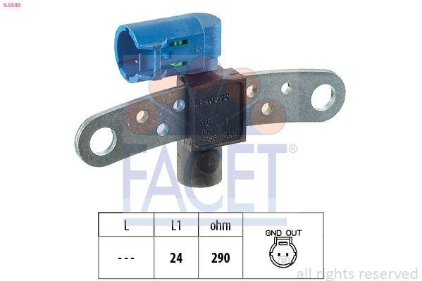 Sensor, crankshaft pulse Made in Italy - OE Equivalent 9.0540 Facet