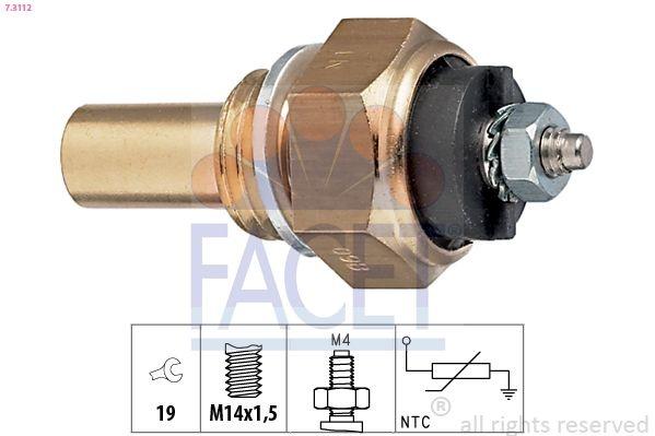 Sensor, coolant temperature Made in Italy - OE Equivalent 7.3112 Facet