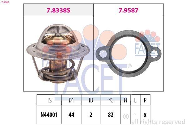 Thermostat, coolant Made in Italy - OE Equivalent 7.8368 Facet