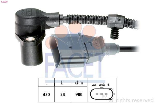 Sensor, crankshaft pulse Made in Italy - OE Equivalent 9.0320 Facet