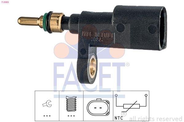 Sensor, coolant temperature Made in Italy - OE Equivalent 7.3355 Facet