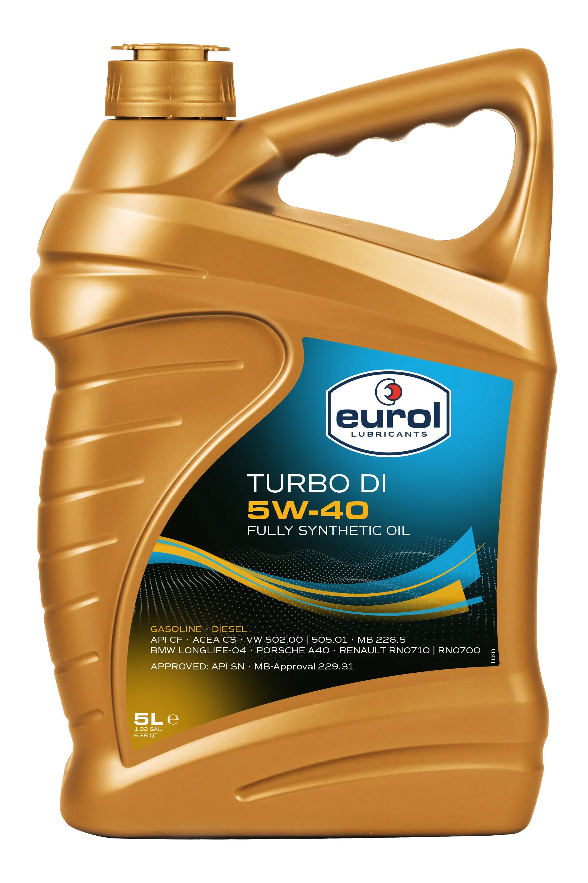 Engine oil Eurol Turbo DI 5W40 C3 5L