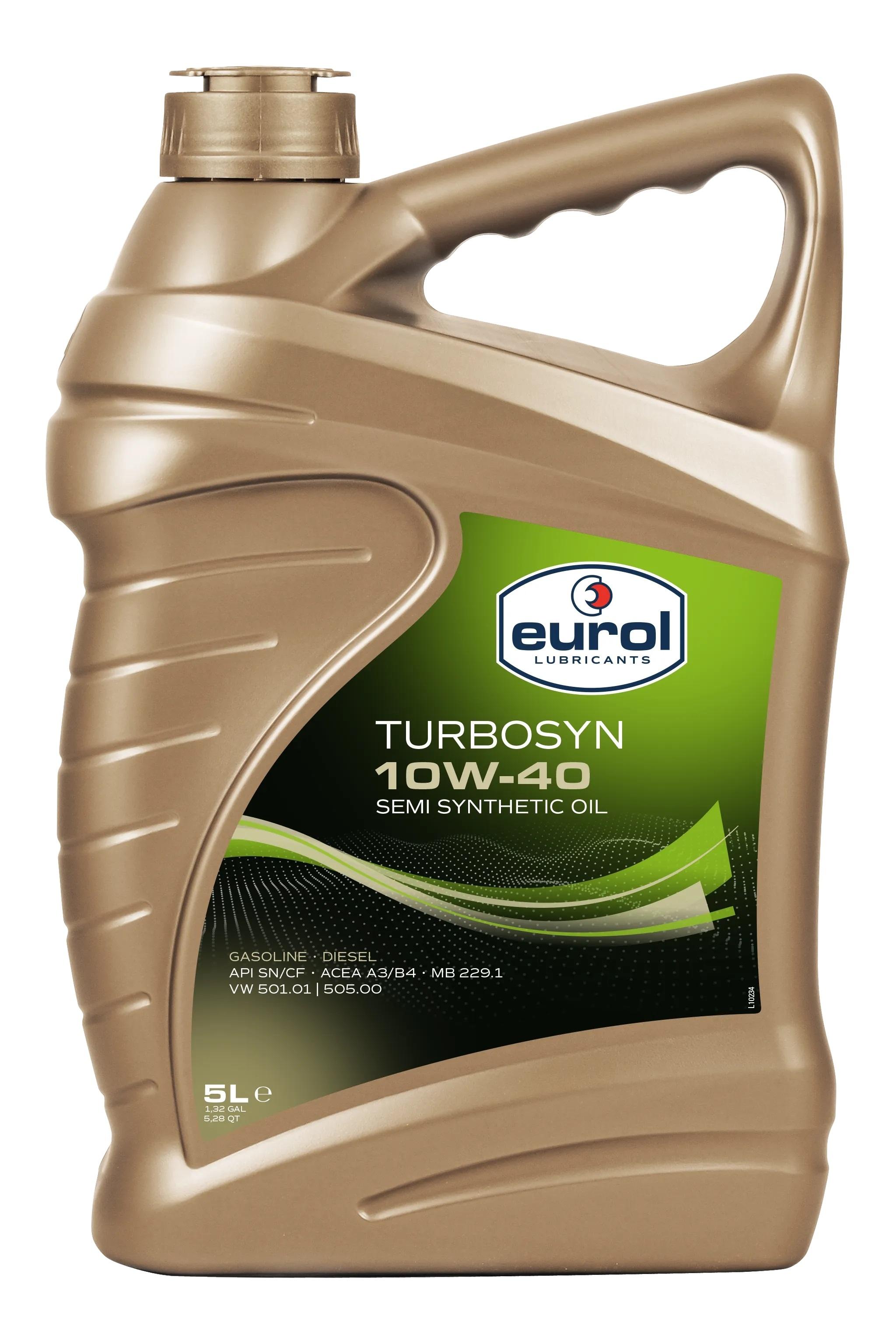 Eurol Turbosyn 10W40 /B4 5L engine oil