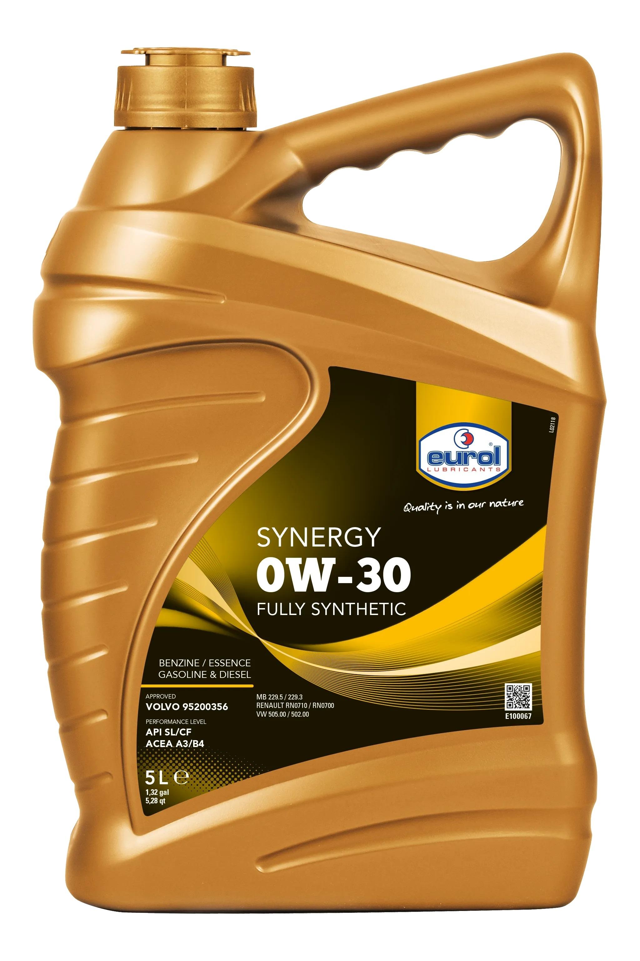 Eurol Synergy engine oil 0W30 /B4 5L