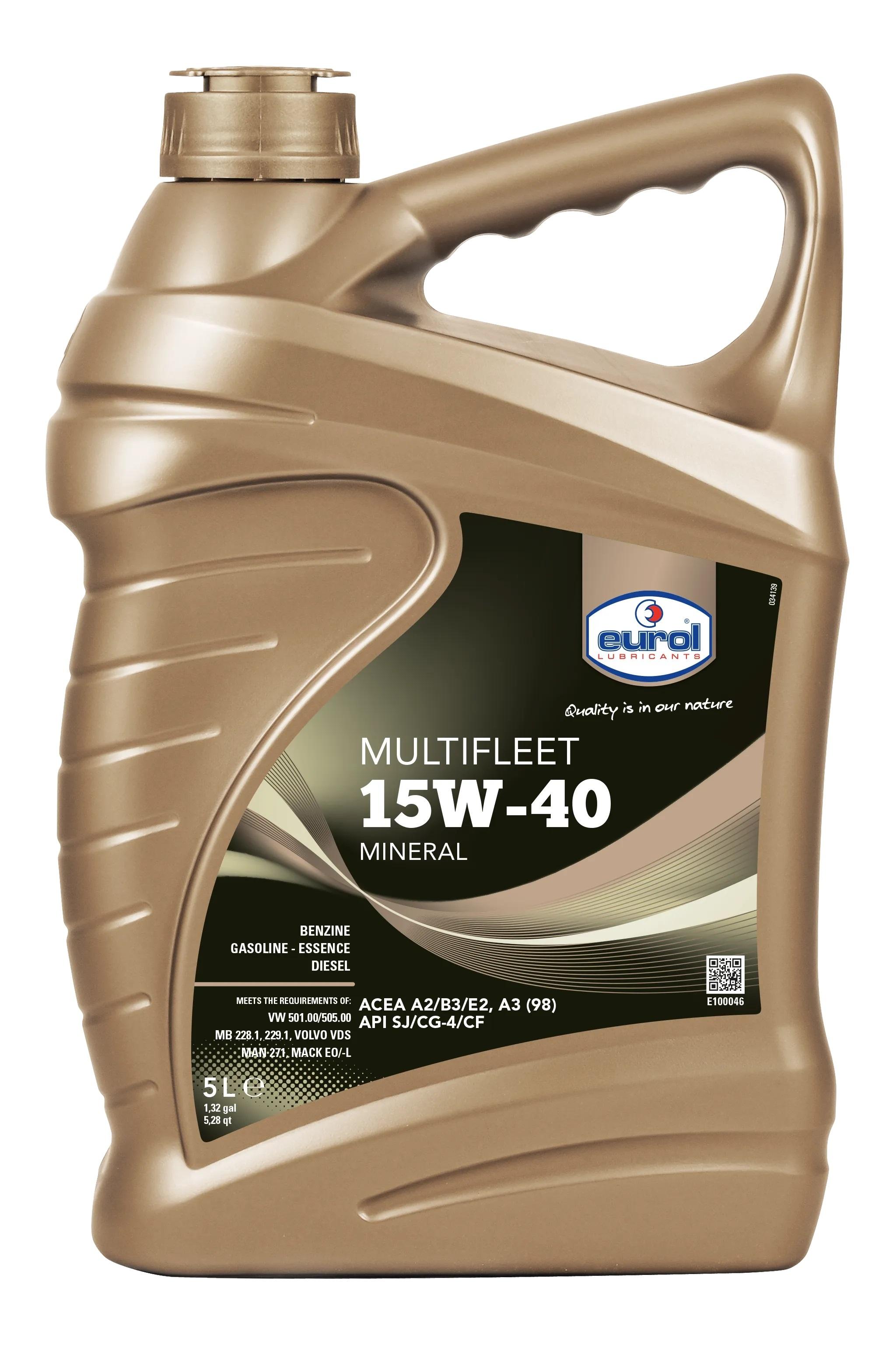 Eurol Multifleet engine oil 15W40 5L