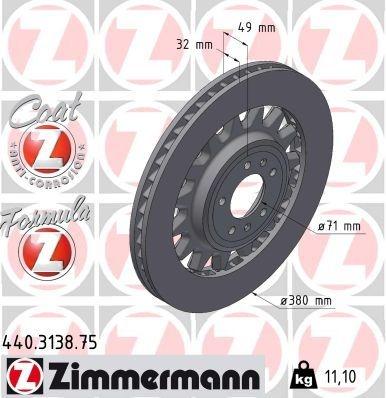 Brake Disc FORMULA Z BRAKE DISC .3138. Zimmermann