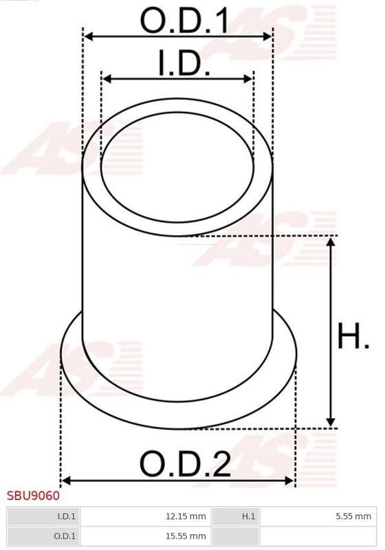 Bush, Starter Motor Shaft