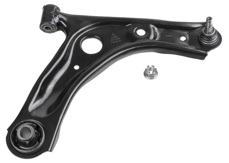 Control arm, wheel suspension