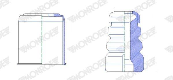 Dust cover, shock absorber PK474 Monroe
