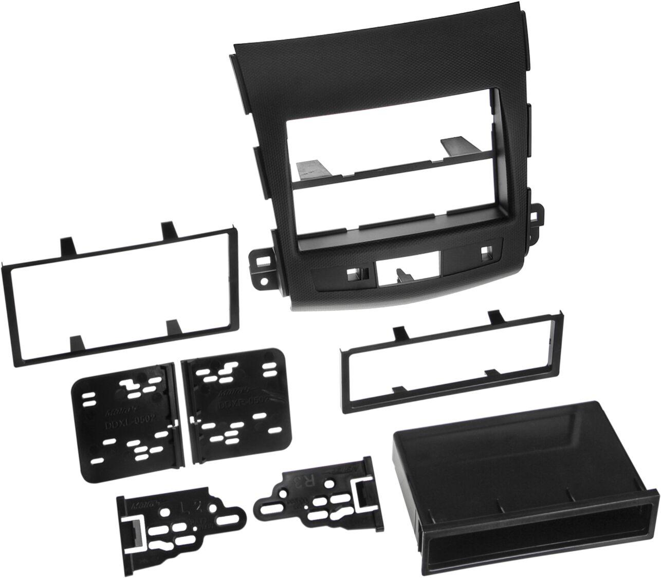 2-DIN Panel Citroën C-Cross - Peugeot - Mitsubishi Outlander 2007-2012 - Color: Black