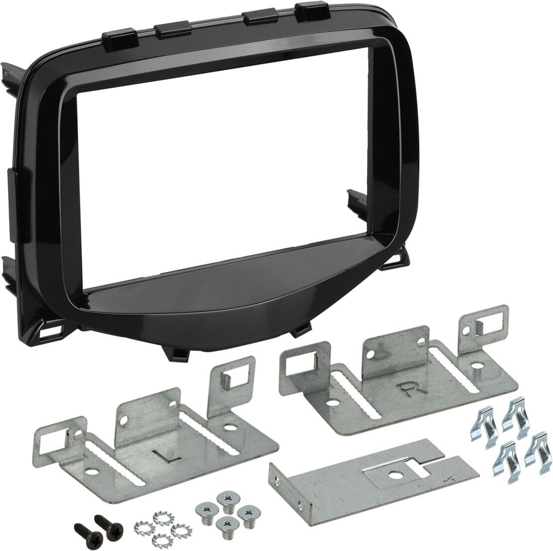 2-DIN Panel Citroën / Peugeot / Toyota Aygo - Color: Piano Black