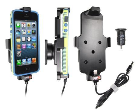 Apple iPhone 5 / 5S / SE Active holder with or without cover 12V USB plug