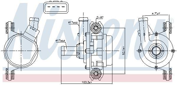 Auxiliary water pump (cooling water circuit)