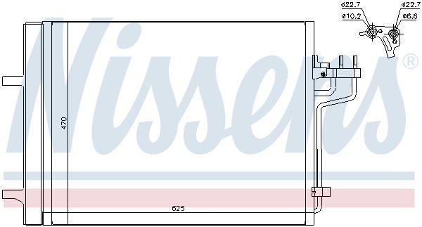 Condenser, air conditioning 940223 Nissens