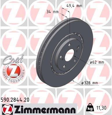 Brake Disc COAT Z 590.2844.20 Zimmermann