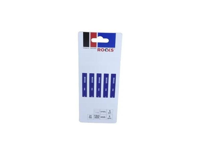 Rooks Jigsaw Blade Hss, Type T, Steel, Tpi x Mm, Kpl 5 pieces