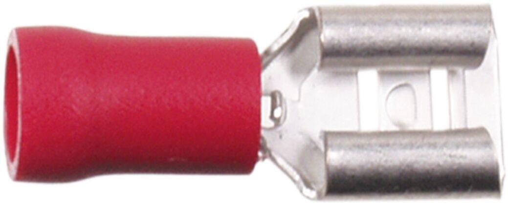 cable lug 5 pieces 6.3x0.8 red in blister