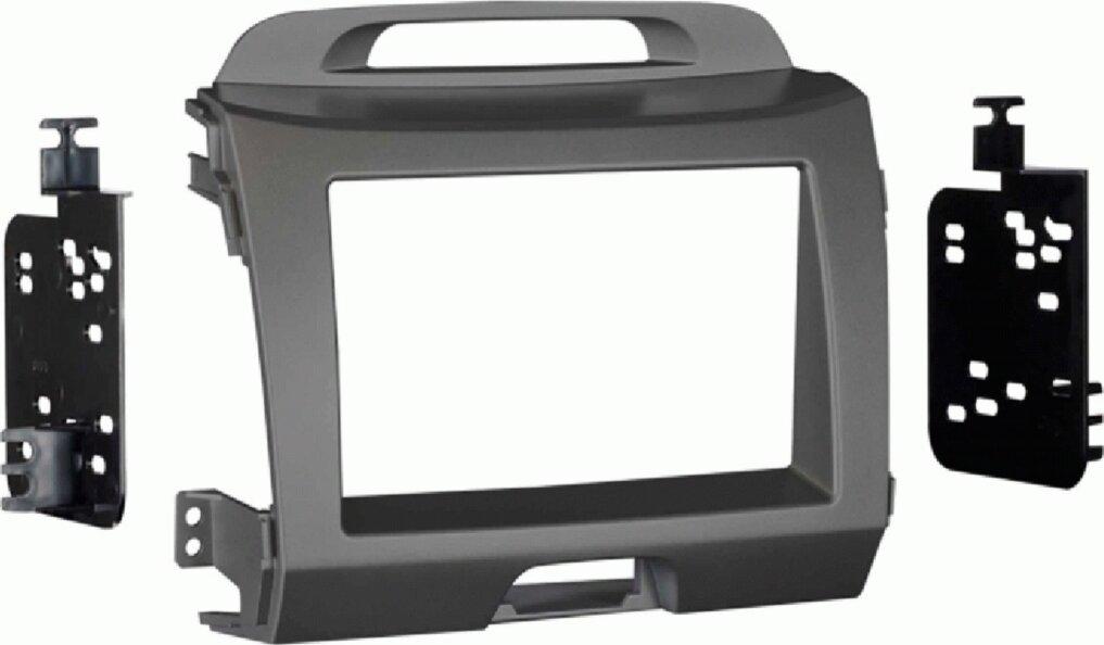 2-DIN radio panel Kia Sportage() 08/2010-01/2016 gray (METRA)