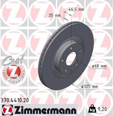 Brake Disc COAT Z 370.4410.20 Zimmermann