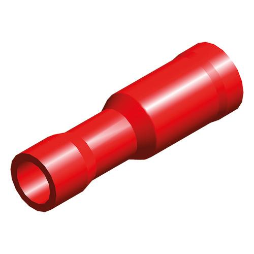 cable lug 5 pieces 0.5x1.5 4mm red in blister