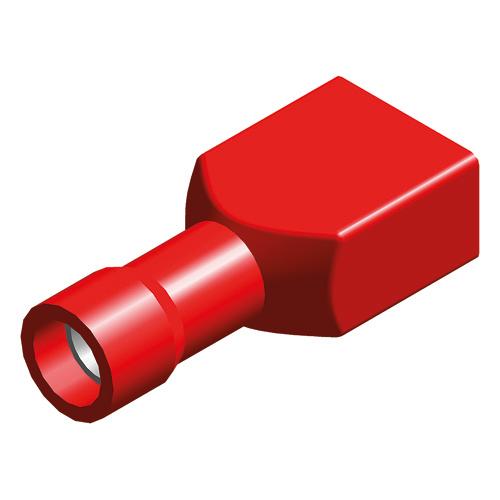 cable lug 5 pieces 6.3x0.8 red in blister