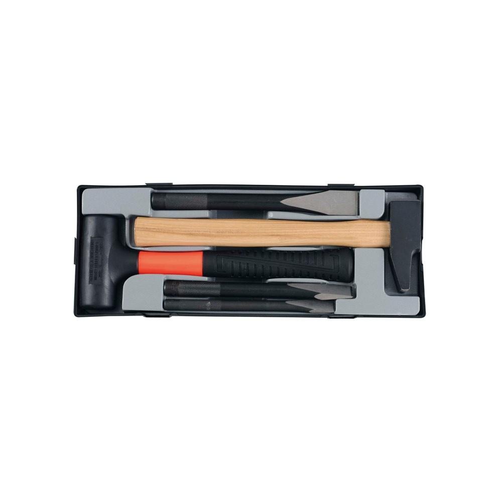 Hammer & chisel set 5 pieces