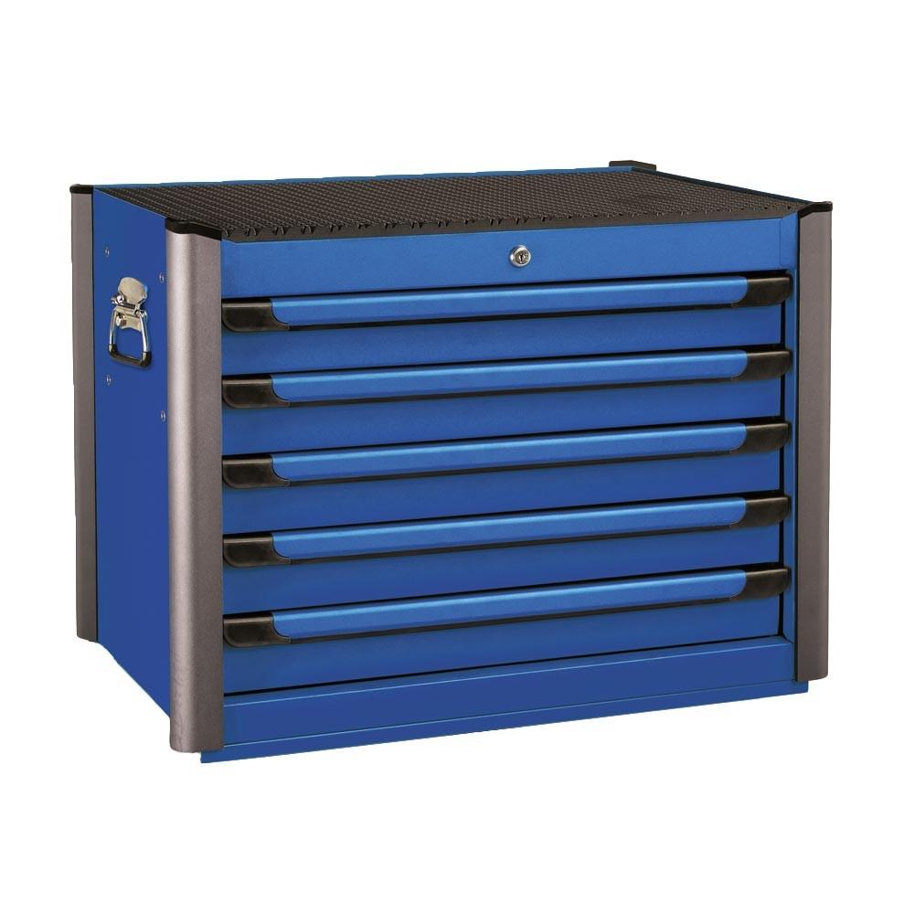 Blue tool chest with 5 drawers